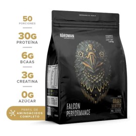 Falcon Performance – Proteína Premium Vegana 1.9 kg (50 porciones) | Golden Vanilla – Alta en BCAA, Creatina y Enzimas Digestivas