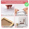 96 Pcs Adhesive Poster Sticky Tack, Reusable Removable Non-Toxic Mounting