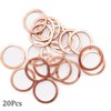 M24 Flat Washer Copper Sealing Ring, 24mm ID 30mm OD
