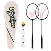 Double Racket Set with Free Shuttlecocks | Professional-Grade Badminton Racket