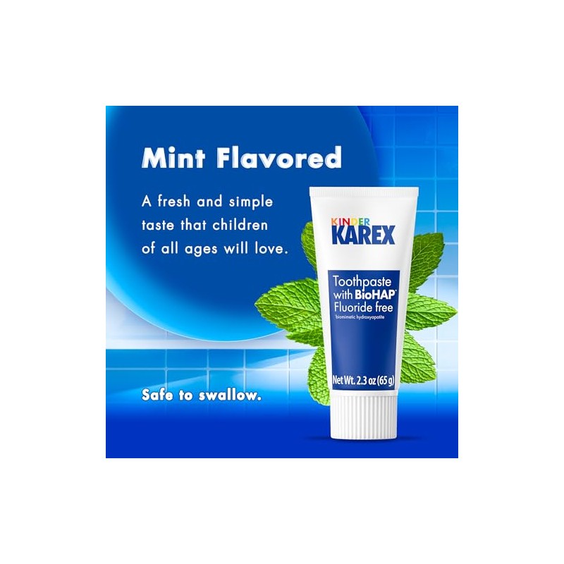 Kinder Karex Hydroxyapatite Kids Toddler Toothpaste I Fluoride Free I