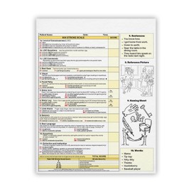 MDpocket National Institutes of Health Stroke Scale (NIHSS) Notepad (2 Pack (50 Sheets))