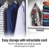 CHI Steam Iron for Clothes with 8’ Retractable Cord, 1700