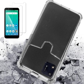 DAMONDY for Foxx Foxxd A55 Case with 2 Pack Screen Protector,Crystal Clear Shockproof Bumper Military Grade Anti-Drop Back Cover Soft TPU Slim Skin Design for Foxx A55