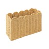 Paper Rope Magazine Holder with Scalloped Edge – Handwoven Floor
