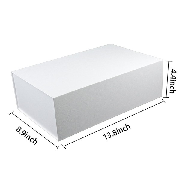 YINUOYOUJIA Large Gift Box with Lid,14"x9"x4.5" Magnetic Gift Box with