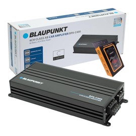 BLAUPUNKT BPA-C400 Elite Car Audio Class AB 4-Channel 2600W Stereo Amplifier