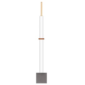 stonylab Graphite Sheet Metal Electrode, 99.95% Purity 15 x 15 x 3 mm Graphite Cathode with Copper Rod for Electrochemical Laboratory