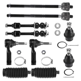 X AUTOHAUX 10 Pcs Front Sway Bar Inner Outer Tie Rod Lower Ball Joint Kit for Ford F-150 2005-2008 2WD ONLY Suspension Kit Stabilizer Bar Link Steering Tie Rod End