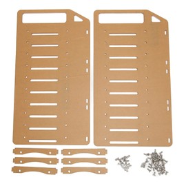 DIY Hard Drive Bracket, Multi Layer Acrylic Rack for Desktop with Accurate Mounting Hole, Supports Multiple 3.5inch Hard Drives, Easy Installation (10 Layers)