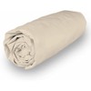 Soleil d'Ocre Notable Fitted Sheet, Cotton, ECRU 160 x 200