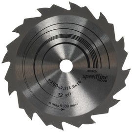Bosch 2608640784 Circular Saw Blade"Top Precision" Sewoh 6.3inx16mm 12T