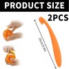 2 Pcs Citrus Peeler Set - Long Handle Fruit Tool