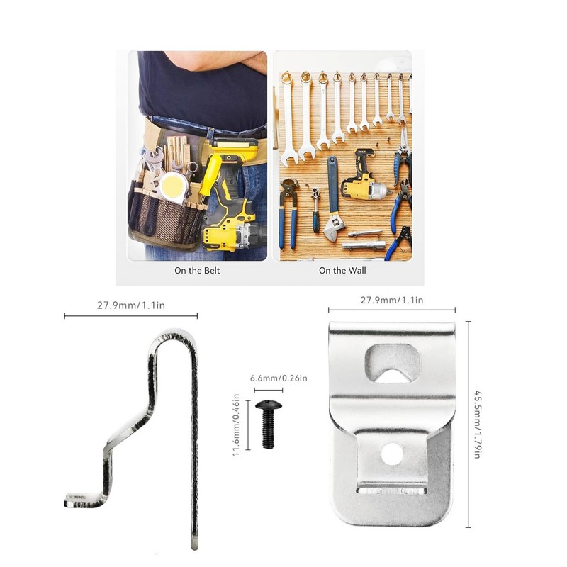 N268241 N086039 Belt Clips dewelt 304 Stainless Steel Drill Clips