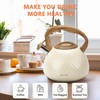 harriet Tea Kettle, Tea Pot for Stovetop, 2.5QT Whistling Kettle
