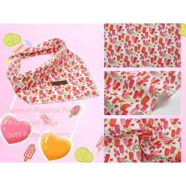 Lionheart Glory Dog Bandana 1 Pack Washable Soft Dog Scarf, Summer Large (Pack of 1) Popsicle