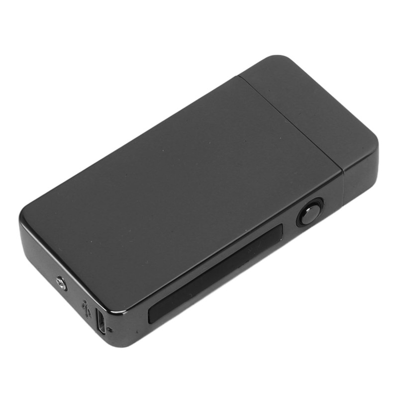 Electric Dual Arc Lighter Rechargeable Windproof Flameless 220mAh Aluminium Alloy
