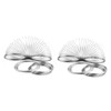 Gatuida 2pcs Loop Silver Plated Beading Wire for Memory Bracelet