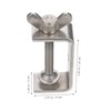 ULTECHNOVO Heavy Duty Stainless C-clamp for Woodworking Jaw Opening Clamping