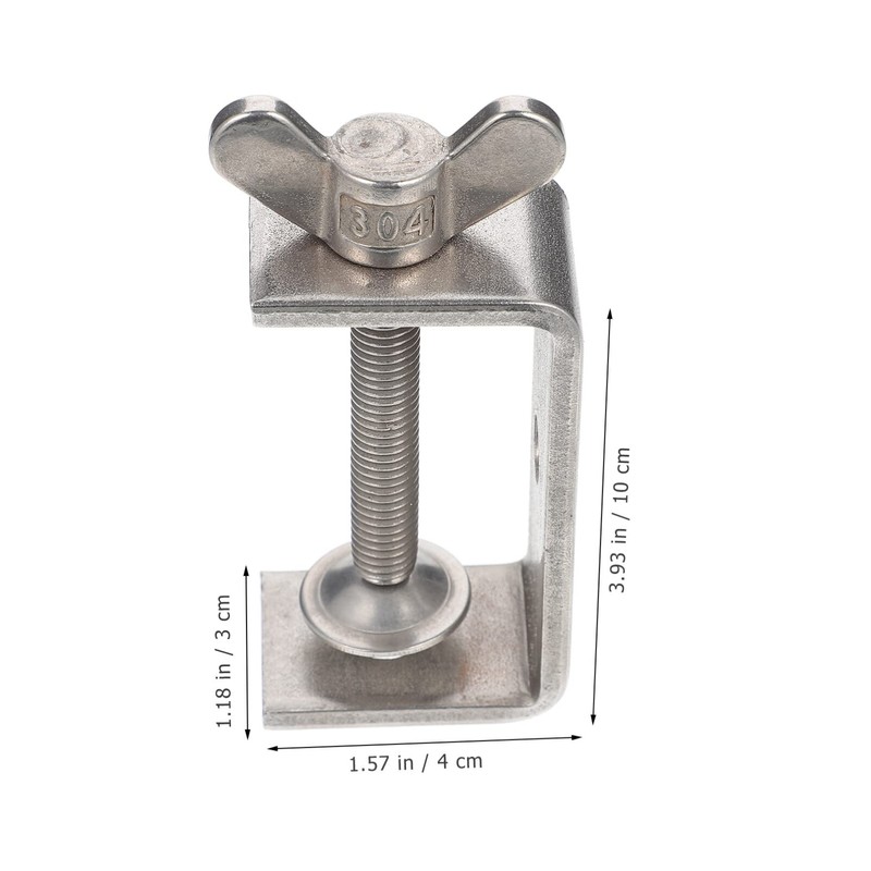 ULTECHNOVO Heavy Duty Stainless C-clamp for Woodworking Jaw Opening Clamping