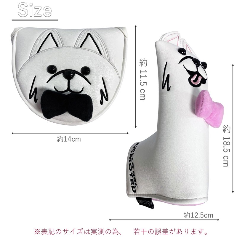 Golf Headcover Putter Mallet Cover Pin Type Golf Headcover Single