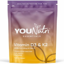 Vitamin D3 4000IU & Vitamin K2 MK7 100μg - 6 Month Supply