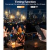 Tenmiro 200FT LED Outdoor String Lights with Remote, 74+2 Shatterproof