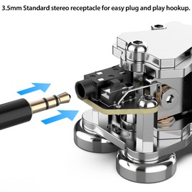 Double Paddle Key Socket Replacement - CW Key Automatic Stainless Steel Morse Code Key Electric Wire Plastic Socket Replacement Head for MCT01,MCT02 Morse Key