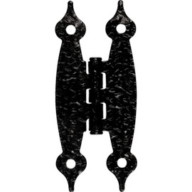 Franklin Brass Hammercraft (10-Pack) Cabinet Hinges Flush Mount 'H' for Cabinet Doors Boxes/Chests/Cupboard/Furniture, Matte Black H09000K-FB-B
