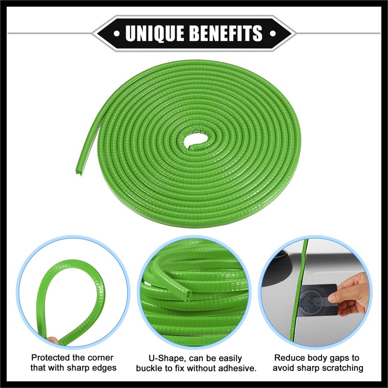Hihaha Car Door Edge Guard, 16.4ft U Shape Rubber Trim