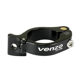 Venzo Road Mountain Bike Bicycle Braze On Front Derailleur Adapter Clamp 31.8mm Compatible with Shimano Sram