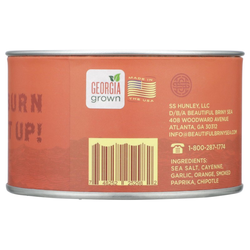 BEAUTIFUL BRINY SEA Seriously Spicy Chile Sea Salt, 6.5 OZ