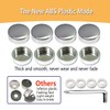 BGGTMO Chrome License Plate Screw Caps-Gloss Finish Screw Covers and