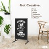 Ilyapa Metal Double Sided Swinging Chalkboard Sign - 22x37 inch