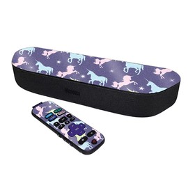 MightySkins Glossy Glitter Skin Compatible with Roku Streambar Media Player (2020) - Unicorn Dream | Protective, Durable High-Gloss Glitter Finish | Easy to Apply | Made in The USA