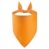 Petitebelle Single Color Pet Bandana (Orange, Large)