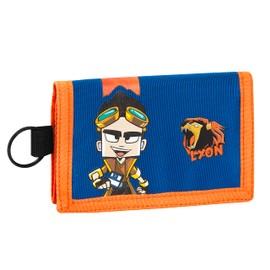LYON GAMER - Wallet and Purse with 3 Doors, Unisex Wallet for Children and Teenagers, Coin Holder with Zip, 13.5 x 9.5 cm, Multicoloured, Taglia Unica, Casual, multicoloured, casual