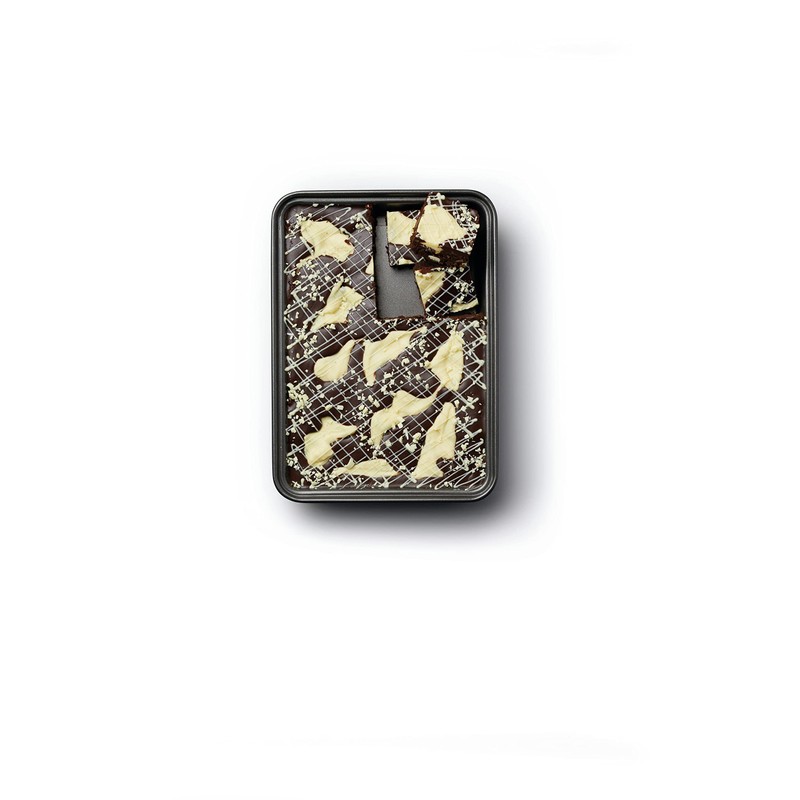 MasterClass, Baking Tray, Brownie Tin, Non Stick, Carbon, Grey, 34