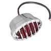 FATECIM Motorcycle Custom Oval-shaped LED Tail Light Cat Eye Rear
