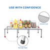 STORAGE MANIAC Set of 4 Expandable Kitchen Rack Wire Shelf
