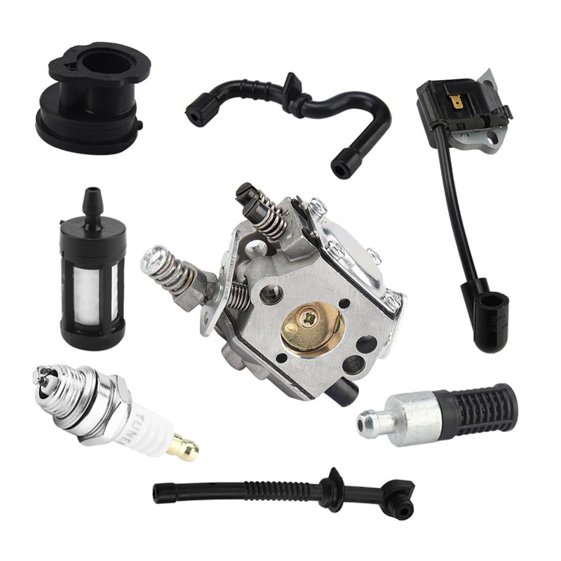 SOULONG Carburetor Ignition Coil Set, Sturdy Replacement for Chainsaw, Easy