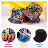 Halinuia 2 Pieces Retro 90s Fishing Hats Hip Hop Bucket