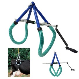 INTBUYING Cow Hip Lift for OB Calving Milking Birthing Lame Cow, 2204LB Adjustable Cattle Hip Clamp, Steel Support Stand Up Assist Tool for Farm Postpartum Aid Supply Cow Hip Clamp