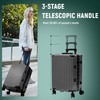 UrbanExporer 20 Inch Carry On Luggage Aluminum Frame Airline Approved,