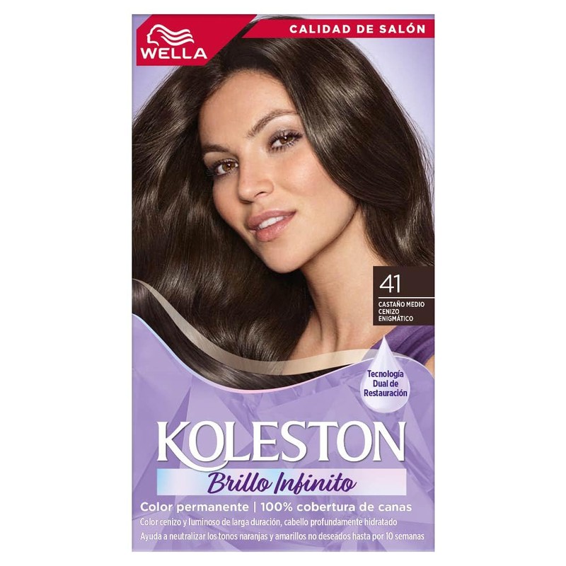 Koleston Tinte Permanente 41 Castaño Medio Cenizo Enigmatico | Crema,