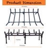 TAFIEDA Fireplace Grate. 24 inches Heavy Duty Solid Steel Fireplace