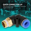 10Pcs Pneumatic Elbow Quick Connector Air Fittings Adapter 8mm Diameter