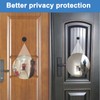 Door Viewer with Privacy Screen, 180° Wide Angle Optical Glass
