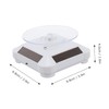 FOMIYES 360° Rotating Solar Watch Stand Jewelry Display Led Lighting