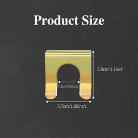 15 Pieces Brake Line Clips Metal Brake Line Retainer, Brake Hose Retaining Clip, U Shaped Brake Hose Clips, Metal Brake Line Clips, Brake Hose Lock Fit for Cars Trucks Vehicles Parts